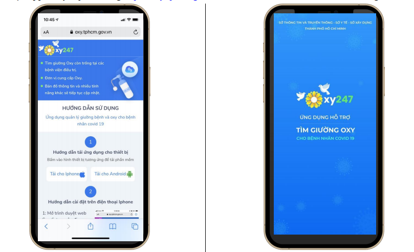 App Oxy 247 công nghệ mới cho bệnh nhân Covid