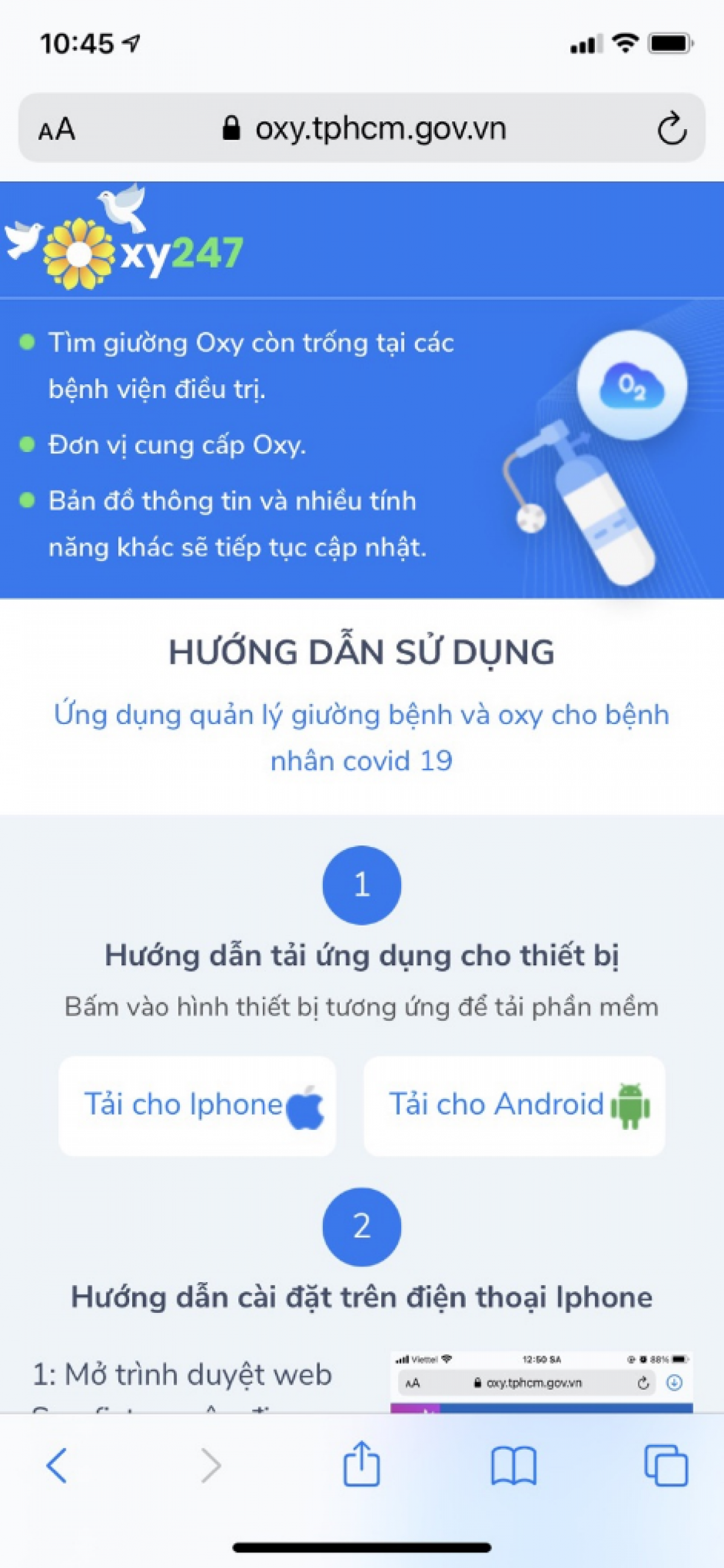 App Oxy 247 là ứng dụng trên điện thoại di động