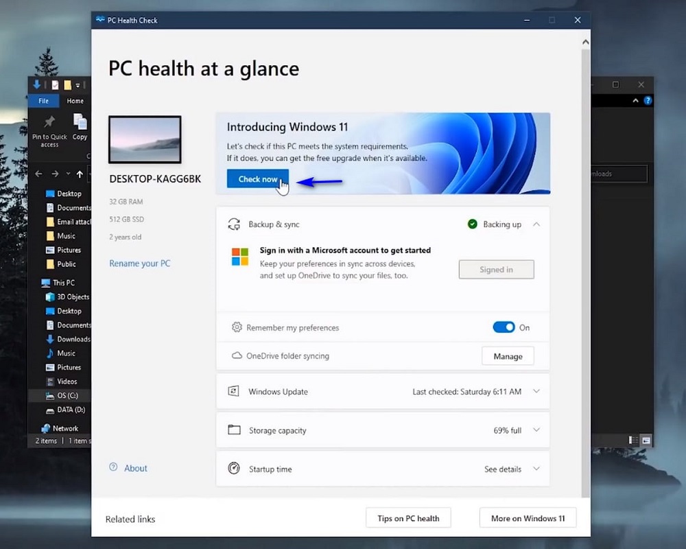 Cách kiểm tra máy tính có cập nhật chạy được Windows 11 bằng công cụ 