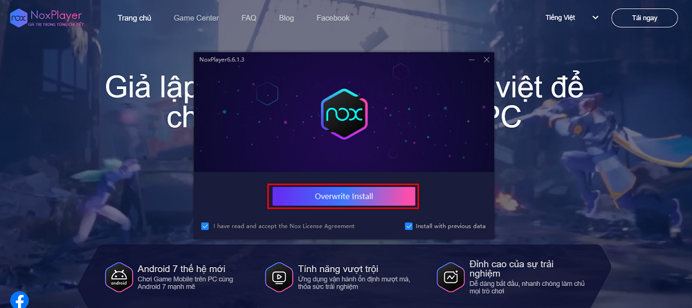 Phần mềm giả lập Android Nox App Player