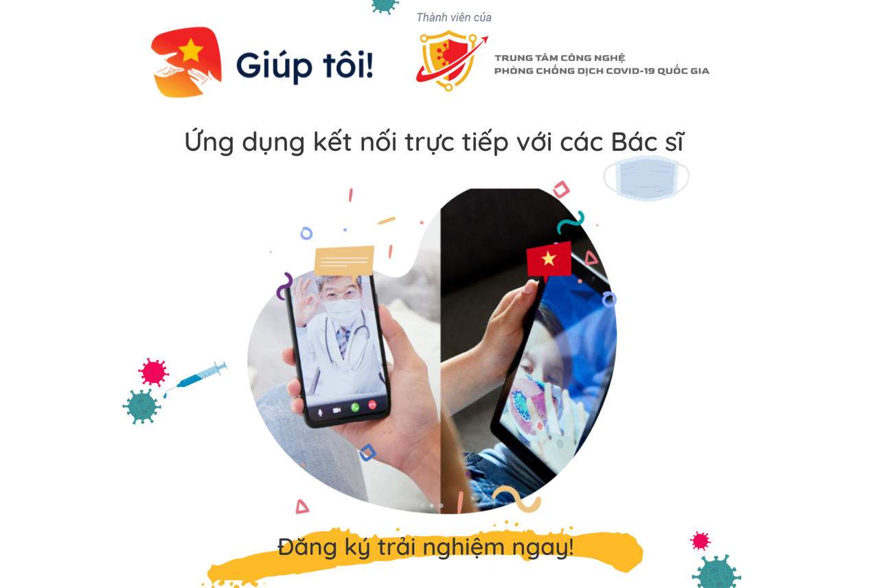 Kết nối bác sĩ bằng ứng dụng Giúp tôi